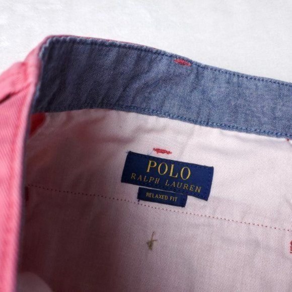 Polo Ralph Lauren Relaxed Shorts Mens Size 34 Pink - Picture 2 of 10